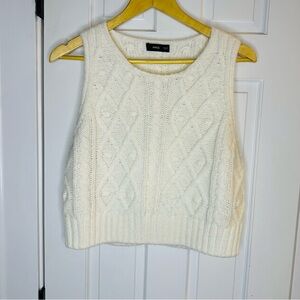 Mango Ivory Knit Sweater